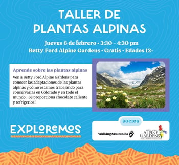 Taller de plantas Alpinas